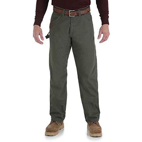 Wrangler Riggs Workwear Men's Ripstop Carpenter Jean,Loden,34X36