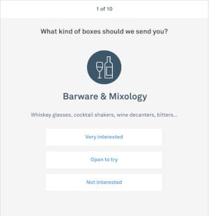 Bespoke Post Quiz Question Screenshot
