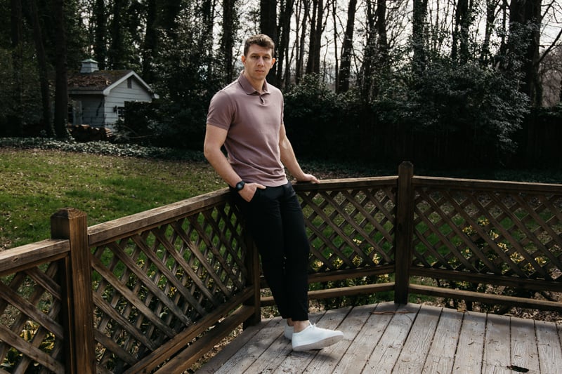 Cuts polo on model