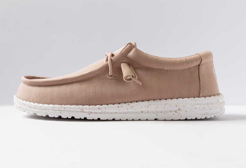 HEYDUDE Shoes Wally Slub Canvas side profile