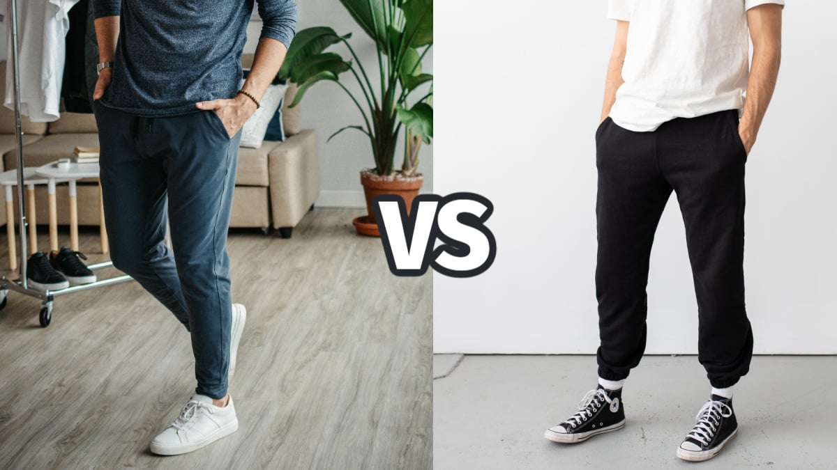 Joggers vs Sweatpants Public Rec Stadium Jogger vs American Giant Sweatpants