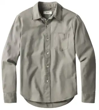 Buck Mason Draped Twill One Pocket Shirt