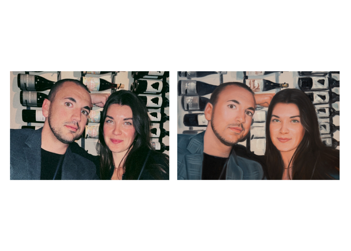 Side by side portrait