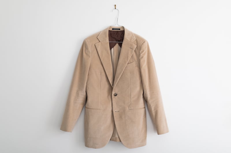 Suitsupply Custom Suit jacket hanging on hanger