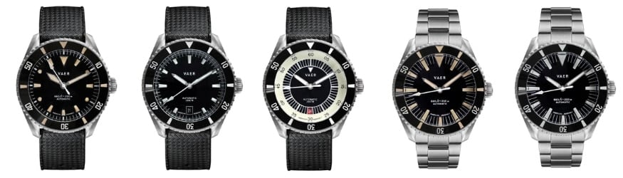 Vaer D5 Diver Color Options