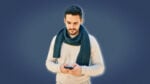 What to do if a girl doesnt text back Hispanic man concerned while texting