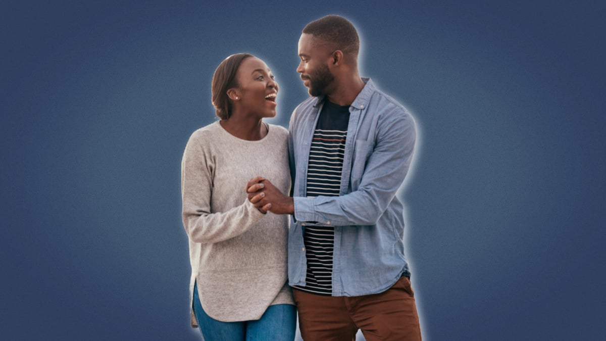 Why Do I Want a Girlfriend so Badly Black Couple Content and Laughing